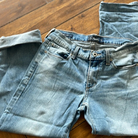 Lucky  Jeans blue denim sweet crop size 4/27 cropped - Picture 9 of 16